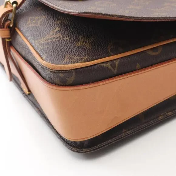 LOUIS VUITTON Brown Monogram Leather Shoulder Bag - Picture 7 of 11